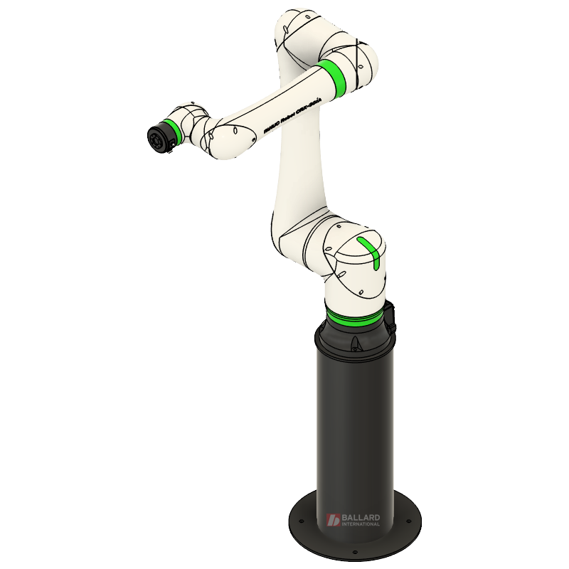 CRX 30iA on Riser - 900mm - Ballard International - We Buy & Sell Used Industrial Robots Robot Pedestal for FANUC CRX-30iA Series Robot Riser 900mm